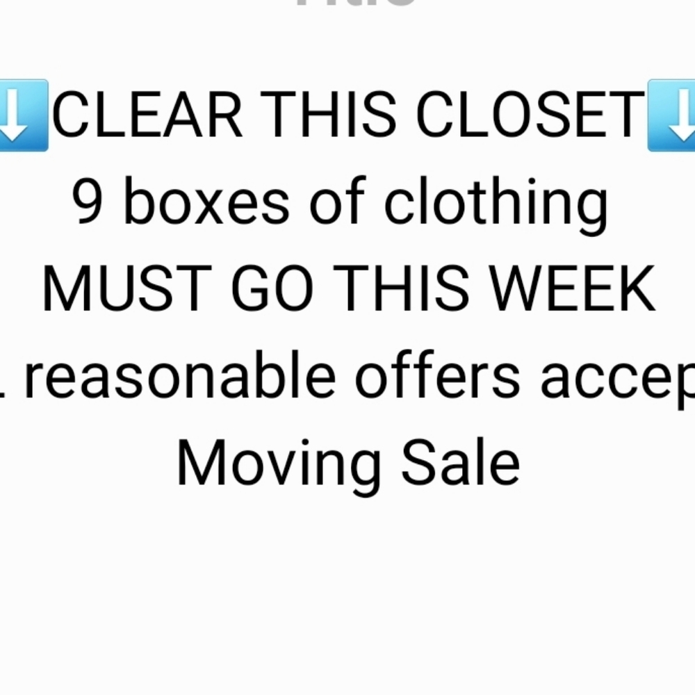 ⬇️CLEAR THIS CLOSET⬇️